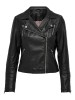 Stylish Black Eco-Leather Jackets for Women by Only