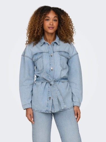 осінньо-весняна колекція, джинсова куртка, світло-синій, Only, 15282286 Light Blue Denim
