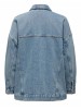 Only: блакитна джинсова куртка для жінок від осінніх до весняних сезонів