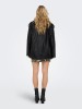 Чорна екошкіряна куртка для жінок від бренду Only