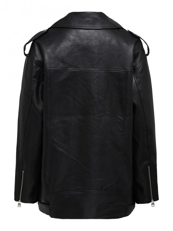 Only: модные черные куртки из экошкуры для женщин