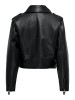 Женские куртки Only в стиле экошкіри - модные чёрные осень-весна