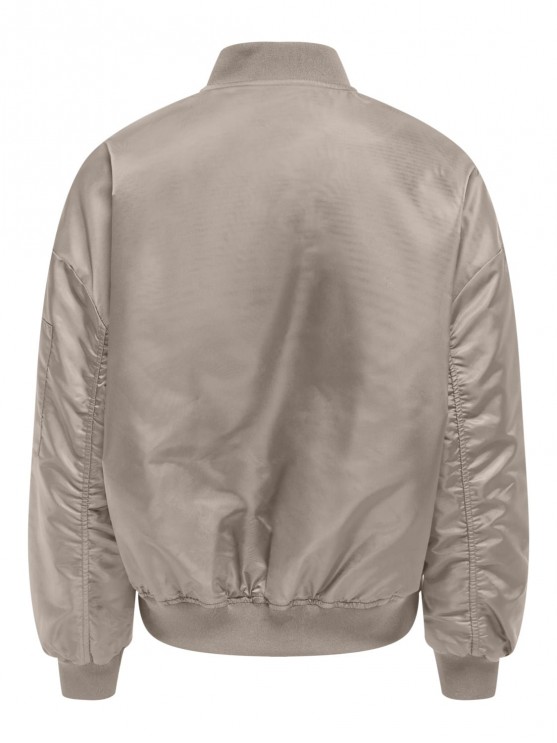 Only Beige Bomber Jacket for Women: Perfect for Spring and Fall Seasons