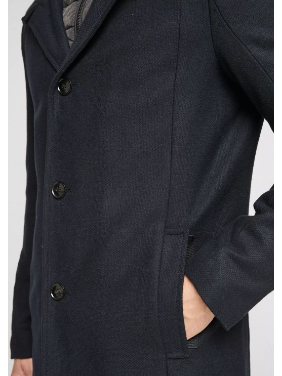 Stay warm in style with s.Oliver's men's winter coats in blue