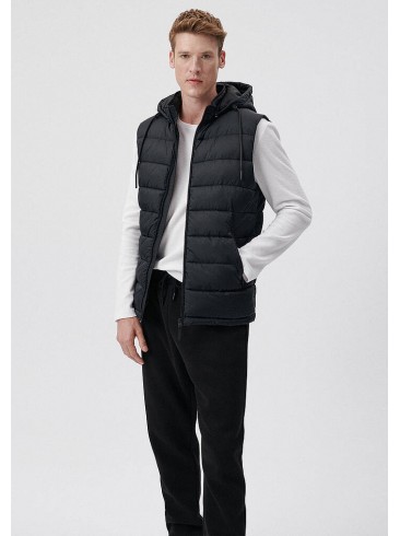 Black vest with zipper - Mavi 010442-900