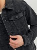 Чоловіча джинсова куртка від Jack Jones - сіра, для осені та весни.