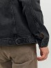 Чоловіча джинсова куртка від Jack Jones - сіра, для осені та весни.