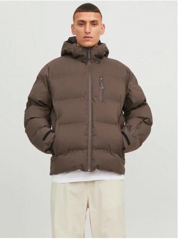 winter, jackets, brown, Jack Jones, 12238998 Seal Brown