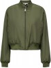 Only Women's Green Bomber Jacket for Fall and Spring Seasons