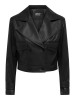 Женские куртки Only в стиле экошкіра, цвет черный