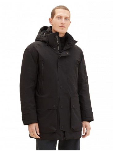 Tom Tailor, Parkas, Black, Winter, Down Feather, 1037354 29999.