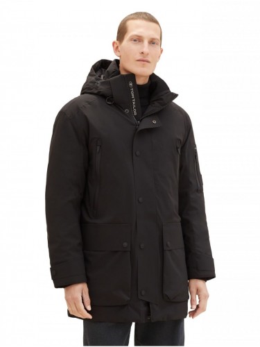 Tom Tailor, Parkas, Black, Winter, Down Feather, 1037354 29999.