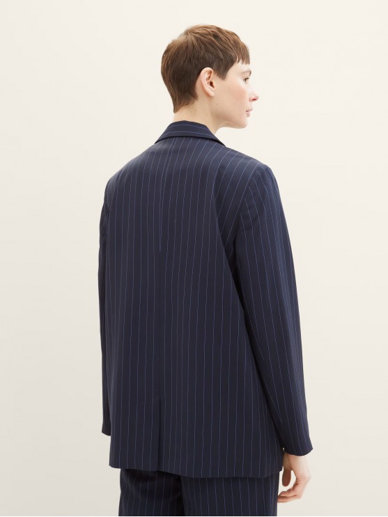 Stay chic with Tom Tailor's striped blazer for women