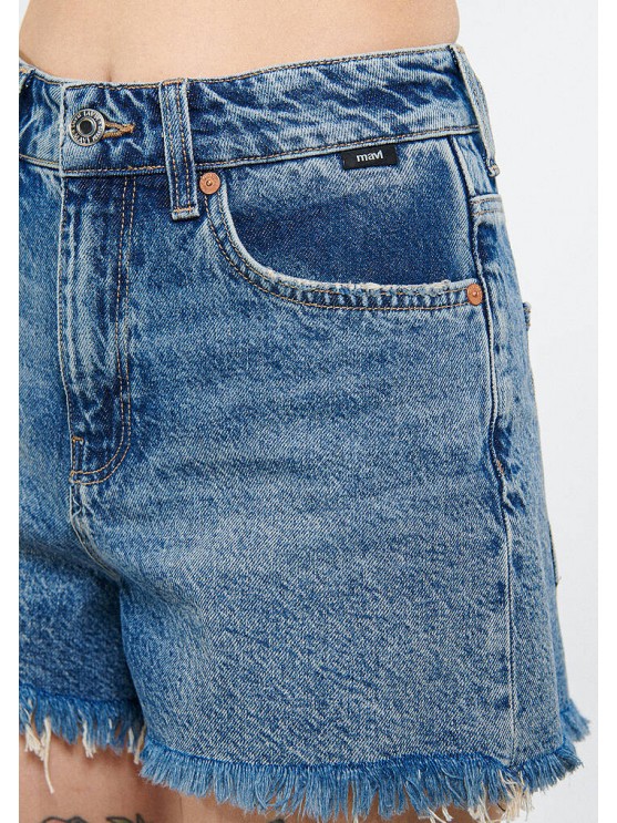 Женские джинсовые шорты Mavi синего цвета