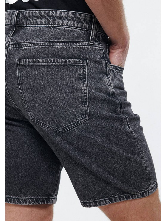Чоловічі джинсові шорти сірого кольору від бренду Mavi