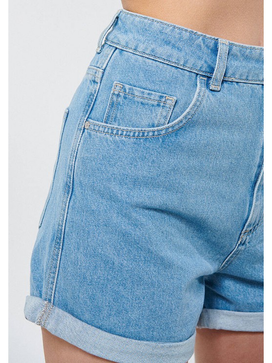 Stylish Mavi denim shorts for women in blue