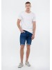 Mavi denim shorts for men - blue color