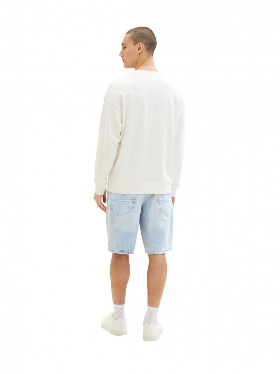 Get stylish in blue denim shorts by Tom Tailor for men