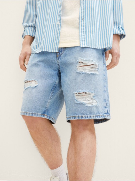Чоловічі джинсові шорти від Tom Tailor - блакитні
