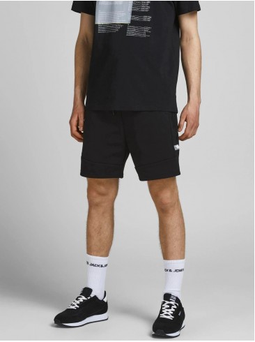 Jack Jones knit black shorts - 12186750 Black