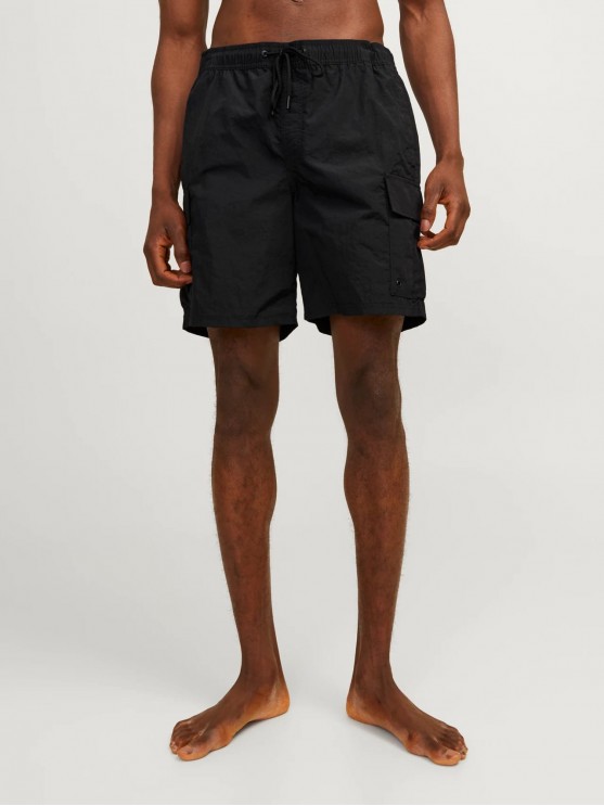 Мужские плавательные шорты Jack Jones, черного цвета