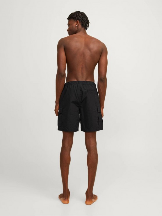 Men's Swim Shorts in Black by Jack Jones