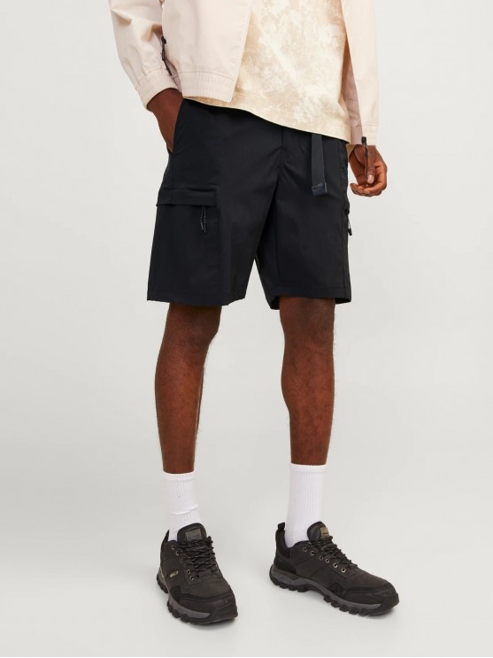 Shop Jack Jones Black Cargo Shorts for Men