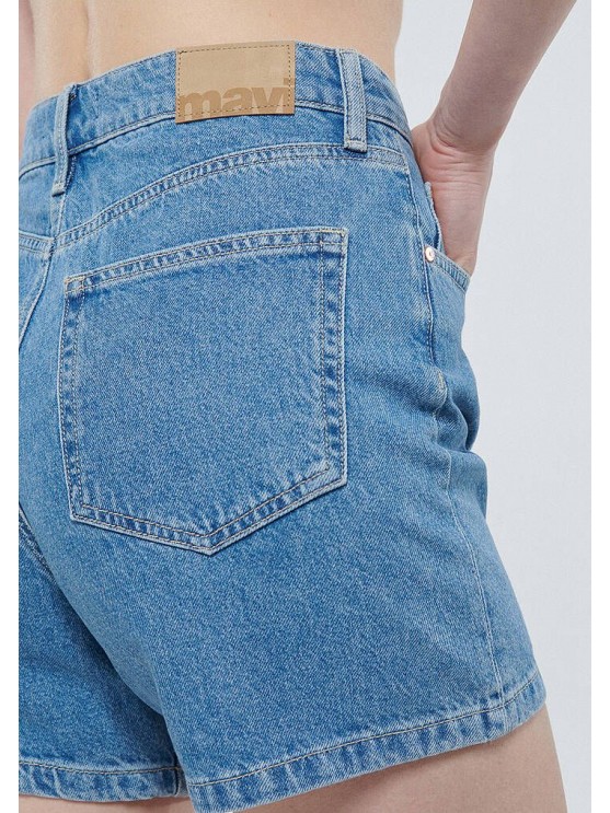 Жіночі джинсові шорти від Mavi - синього кольору