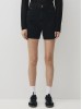 Stay trendy in these black denim shorts by Mavi
