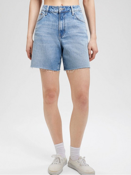 Mavi Women's Light Blue Denim Shorts