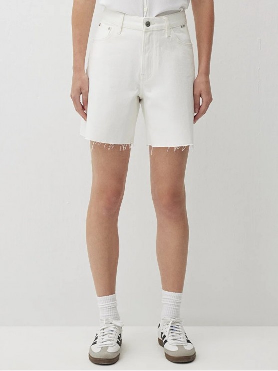 Женские белые джинсовые шорты Mavi