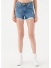 Shop Mavi's Women's Denim Shorts in Classic Blue