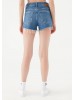 Shop Mavi's Women's Denim Shorts in Classic Blue