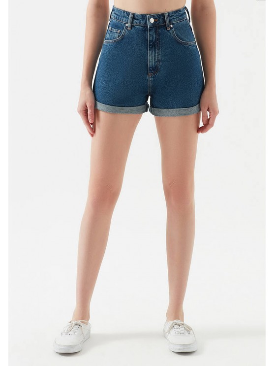Stylish Mavi denim shorts for women in blue color