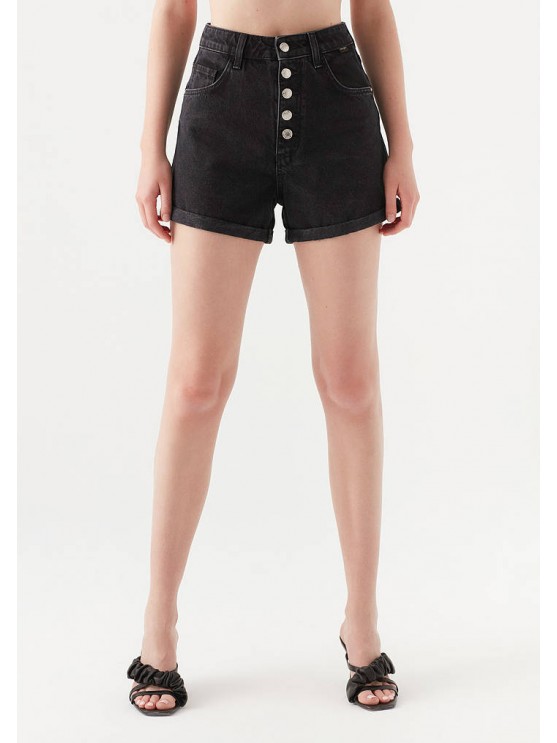 Shop Mavi's Black Denim Shorts for Women