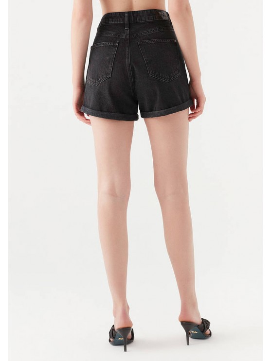 Shop Mavi's Black Denim Shorts for Women