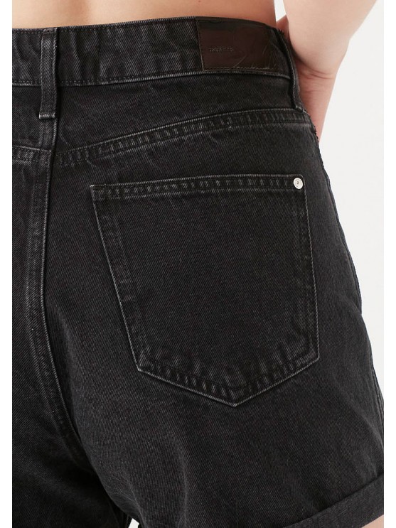 Жіночі джинсові шорти від бренду Mavi у чорному кольорі