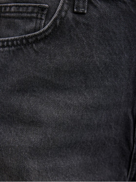 Shop Mavi Dark Grey High-Waisted Denim Shorts for Women