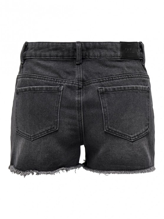 Only Women's Dark Grey Denim Shorts