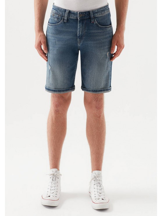 Men's denim shorts by Mavi in blue