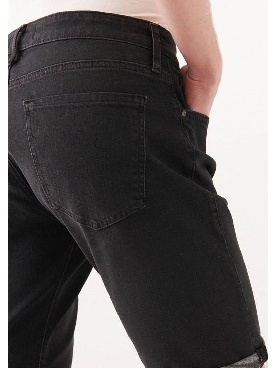 Чоловічі джинсові шорти Mavi в чорному кольорі