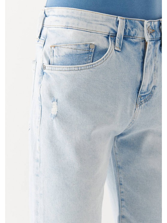 Чоловічі джинсові шорти Mavi блакитного кольору