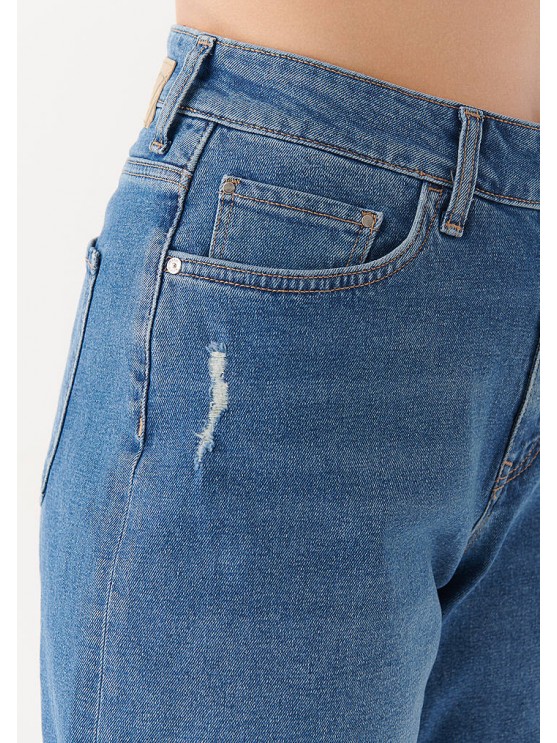 Шорты Mavi для женщин в джинсовом стиле синего цвета