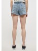 Mustang Women's Denim Shorts in Blue Color