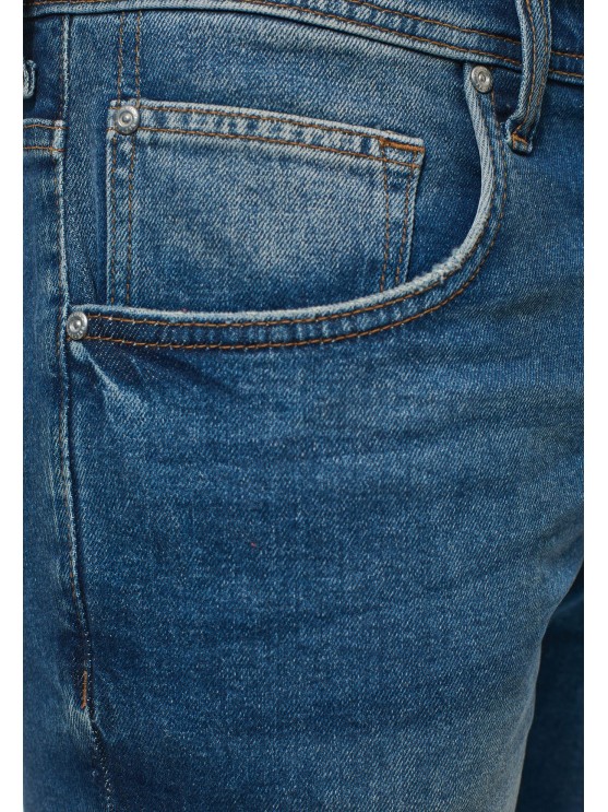 Мужские джинсовые шорты от бренда Mustang в синем цвете