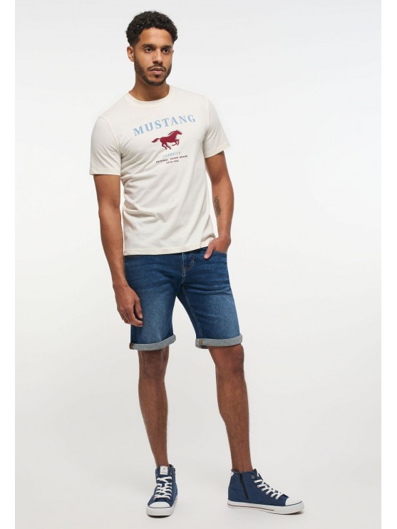 Shop Mustang's Stylish Blue Denim Shorts for Men