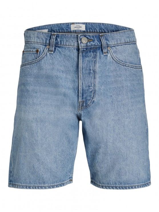 Мужские джинсовые шорты от Jack Jones - блакитного цвета.
