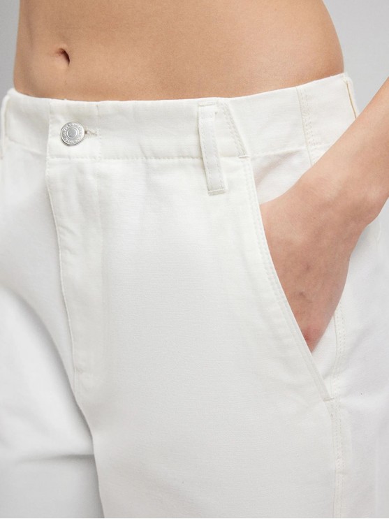 Жіночі широкі штани Mavi білого кольору