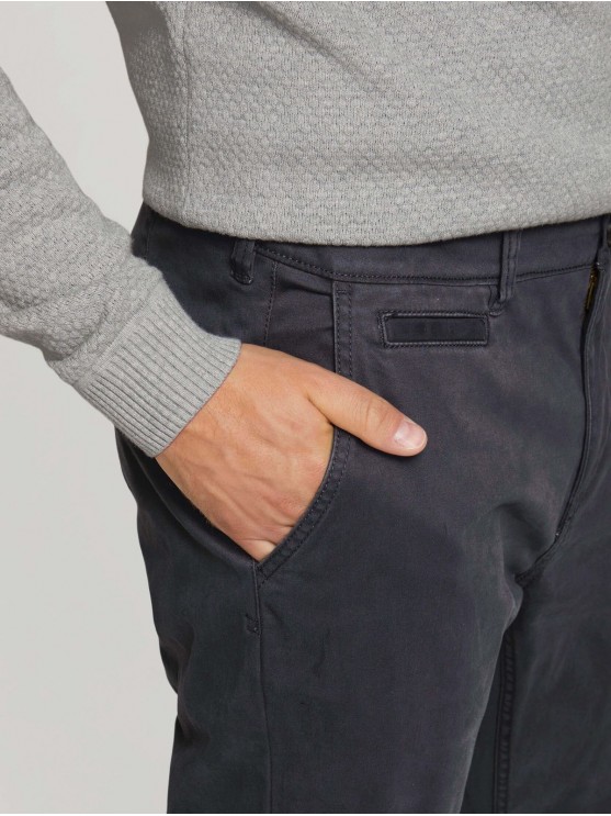 Чоловічі штани чіноси від Tom Tailor у сірому кольорі