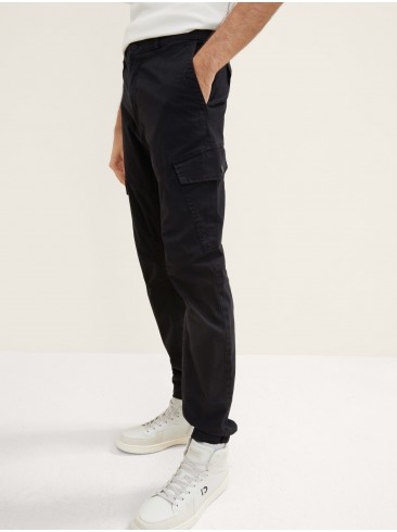 cargo pants · black · stretchable · comfortable · stylish · Tom Tailor · 1032860 29999